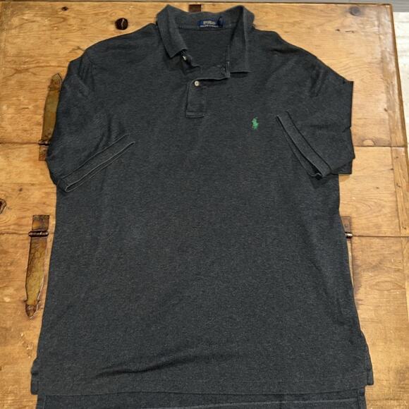 Mens Polo Ralph Lauren Gray Polo Size XLT - Picture 1 of 5